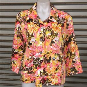 Sportelle jacket multicolored flowers  